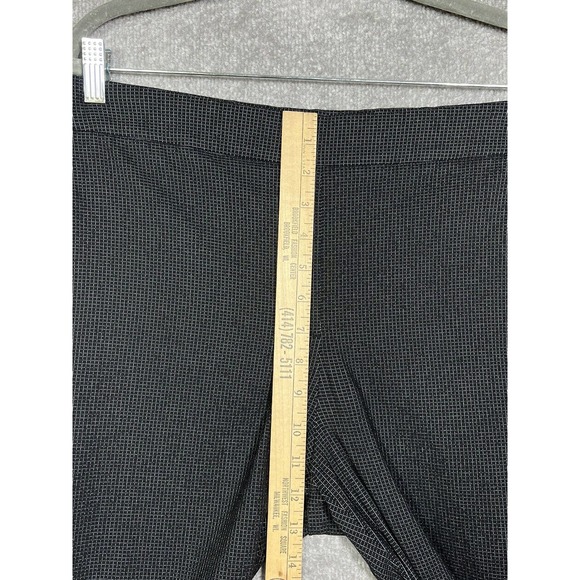 Hilary‎ Radley Stretch Pull On Pants Womens Size Large Black Mini Check Pockets - Picture 7 of 9